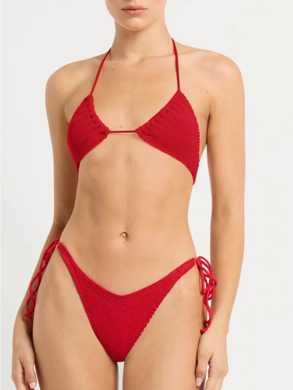 NWT Bond-Eye Red Bikini Set (One Size Fits All XS-L) Multi-Way Top